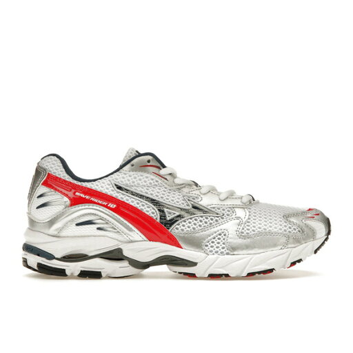 Mizuno ミズノ メンズ スニーカー 【Mizuno Wave Rider 10 OG Pack High Risk Red Insignia Blue】 サイズ US_9.5(27.5cm) White/Insignia Blue/High Risk Red Mizuno ミズノ メンズ スニーカー 【Mizuno Wave Rider 10 OG Pack High Risk Red Insignia Blue】 サイズ US_9.5(27.5cm) White/Insignia Blue/High Risk Red