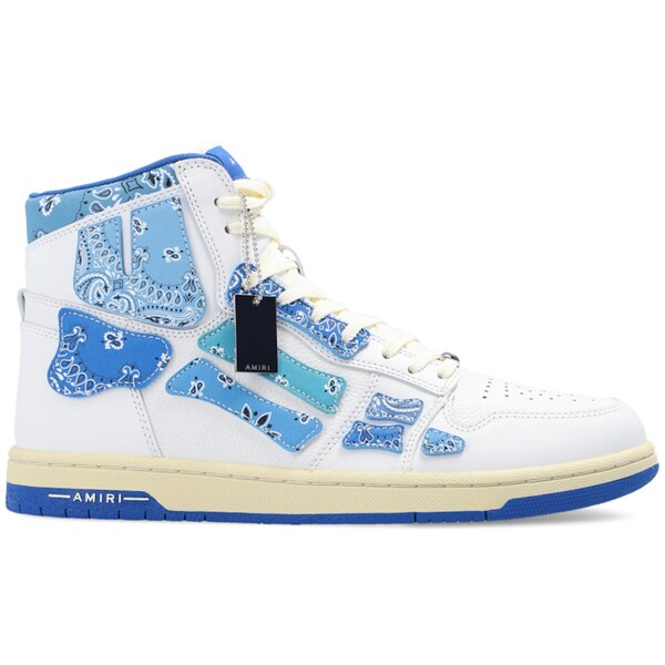 AMIRI アミリ メンズ スニーカー 【AMIRI Skel Top Hi Bandana White Blue】 サイズ US_10(28.0cm) White Blue