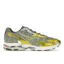 Mizuno ミズノ メンズ スニーカー 【Mizuno Wave Rider 10 Flame Wave One Block Down Amazon】 サイズ US_7.5(25.5cm) Chartreuse/Grey/White