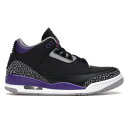 Jordan ジョーダン メンズ スニーカー 【Jordan 3 Retro Black Court Purple】 サイズ US_7(25.0cm) Black/Cement Grey-White-Court Purple(4)