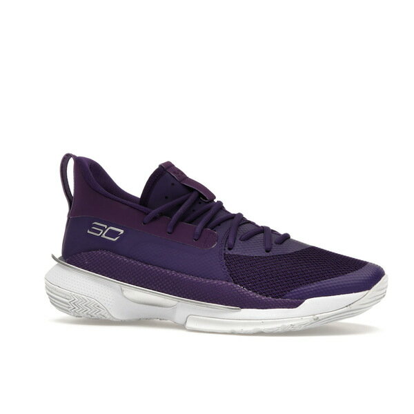 Under Armour アンダーアーマー メンズ スニーカー 【Under Armour Curry 7 Team Purple White】 サイズ US_10.5(28.5cm) Purple/White/Metallic Silver