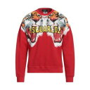 【送料無料】 ディースクエアード メンズ パーカー・スウェットシャツ アウター Sweatshirts Red(4)