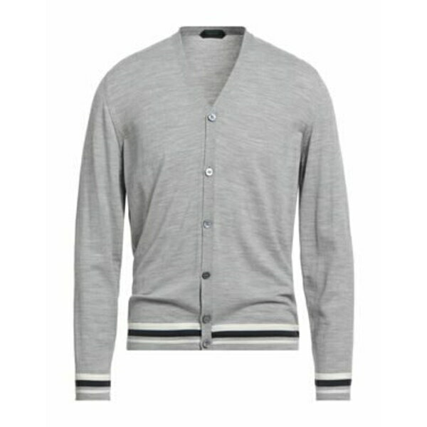 【送料無料】 ザノーネ メンズ カーディガン アウター Cardigans Grey