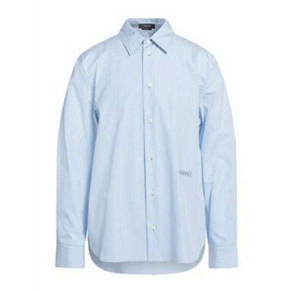 【送料無料】 ヴェルサーチ メンズ シャツ トップス Shirts Azure