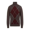 【送料無料】 マロ メンズ ニット&セーター アウター Turtlenecks Brown