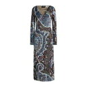 【送料無料】 エトロ レディース ワンピース トップス Midi dresses Blue