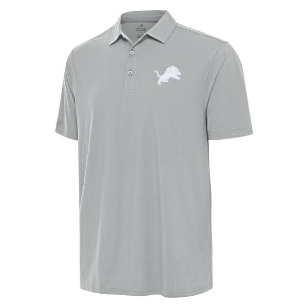 アンティグア メンズ ポロシャツ トップス Detroit Lions Antigua Era Polo Gray