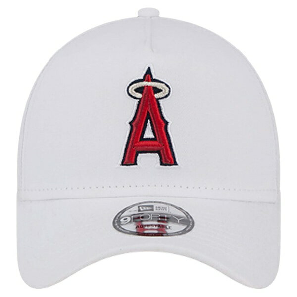 ニューエラ メンズ 帽子 アクセサリー Los Angeles Angels New Era TC AFrame 9FORTY Adjustable Hat White