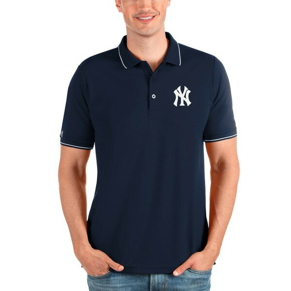 AeBOA Y |Vc gbvX New York Yankees Antigua Affluent Polo Navy