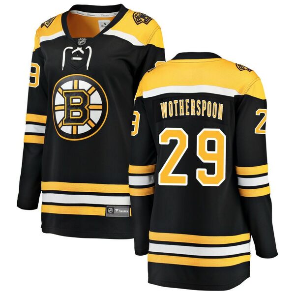 եʥƥ ǥ ˥ե ȥåץ Boston Bruins Fanatics Branded Women's Home Breakaway Custom Jersey Black