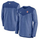 iCL Y WPbgu] AE^[ New York Mets Nike Authentic Collection Game Time Performance HalfZip Top Royal