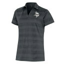 アンティグア レディース ポロシャツ トップス Minnesota Vikings Antigua Women's Metallic Logo Compass Polo -