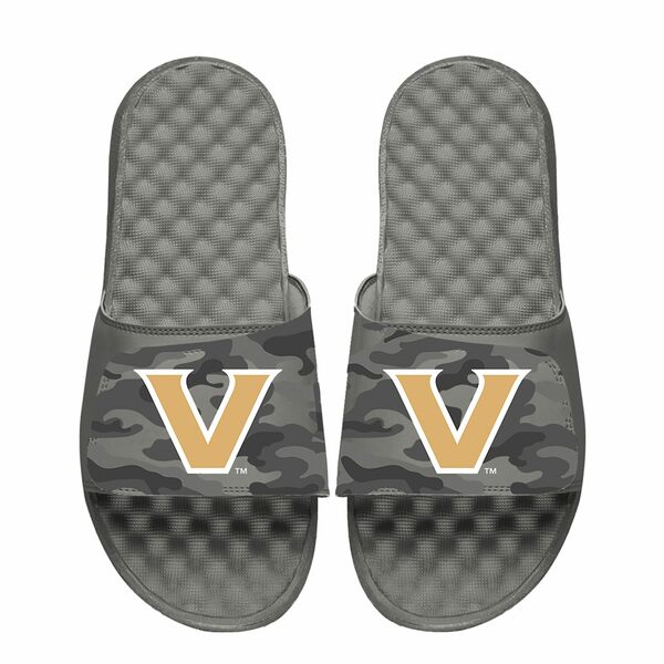 アイスライド メンズ サンダル シューズ Vanderbilt Commodores ISlide Camo Slide Sandals Gray