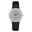 W[fB Y rv ANZT[ High Point Panthers Medallion Black Leather Wristwatch -