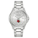 uo Y rv ANZT[ Louisville Cardinals Bulova Stainless Steel Classic Sport Watch -