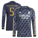 アディダス メンズ ユニフォーム トップス Jude Bellingham Real Madrid adidas 2023/24 Away Long Sleeve Replica Player Jersey -