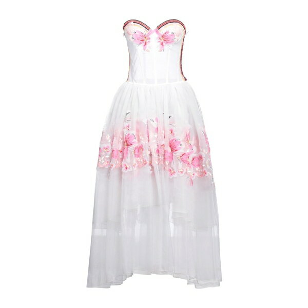 【送料無料】 エルマンノ シェルヴィーノ レディース ワンピース トップス Midi dresses White(4)