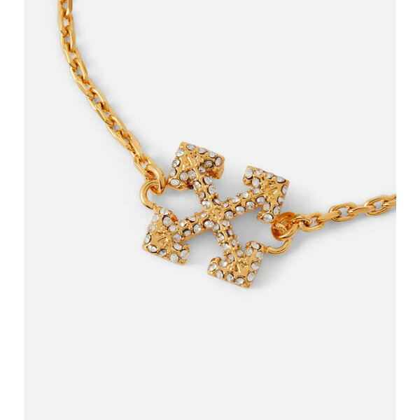 なサイズ オフホワイト レディース ブレスレット・バングル・アンクレット アクセサリー Arrows crystal-embellished bracelet gold：asty となります