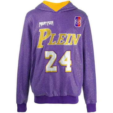 フィリッププレイン メンズ アウター BBall パーカー 73 PURPLE