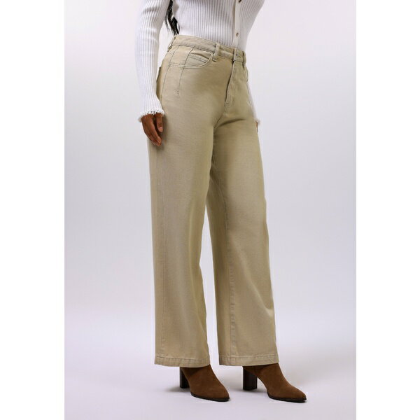 イーブン アンド オド レディース デニムパンツ ボトムス Relaxed fit jeans - light blue denim washed beige