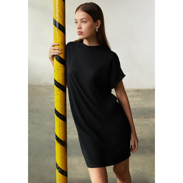アーバン クラシックス レディース ワンピース トップス LADIES RAINBOW TEE DRESS - Jersey dress - black