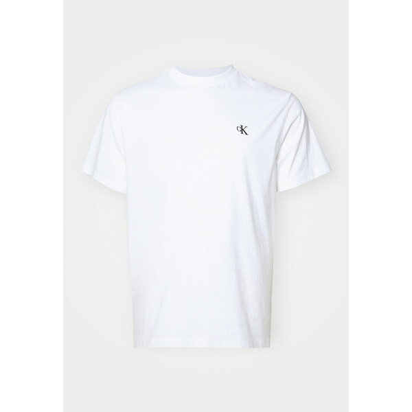 カルバンクライン メンズ サンダル シューズ PLUS SERIF FONT GRAPHIC TEE - Print T-shirt - bright white