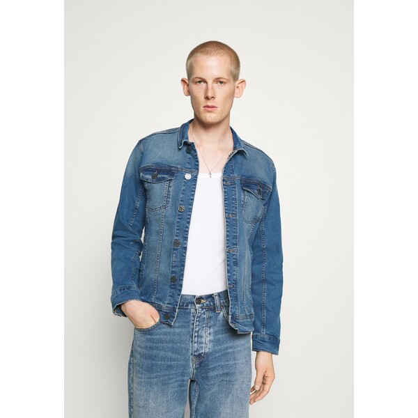 ブレンド メンズ ジャケット&ブルゾン アウター BHNaril - Denim jacket - denim middle blue