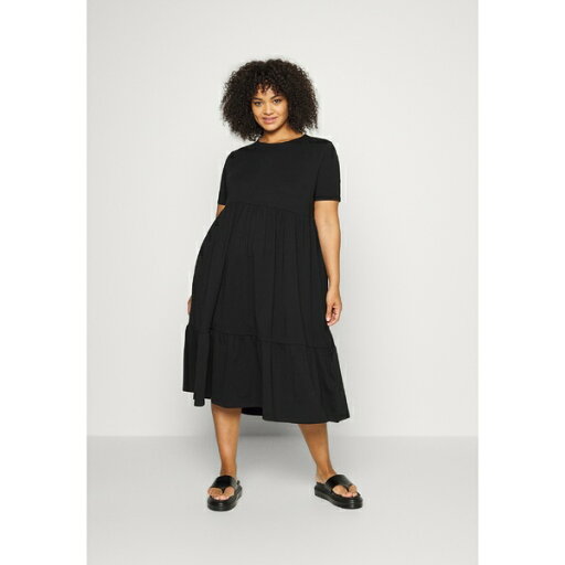 イーブン アンド オド レディース ワンピース トップス Jersey dress - black イーブン アンド オド レディース ワンピース トップス Jersey dress - black