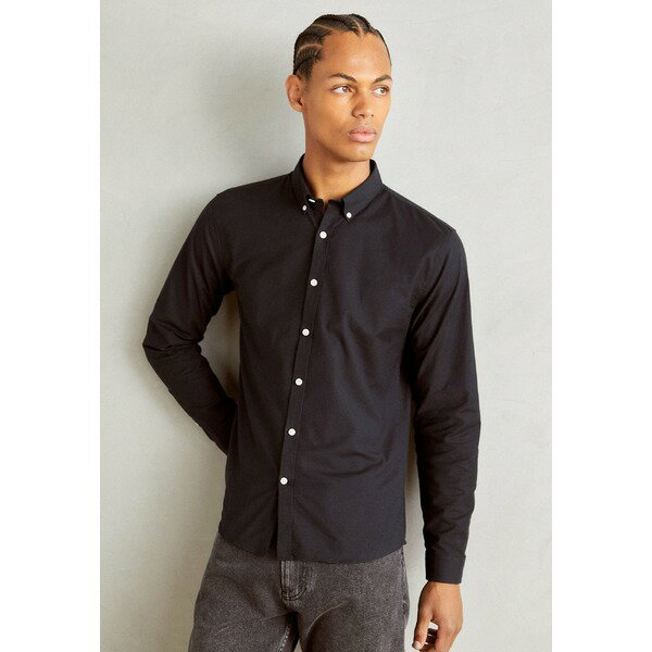 リンドーバーグ メンズ シャツ トップス OXFORD SUPERFLEX - Shirt - black