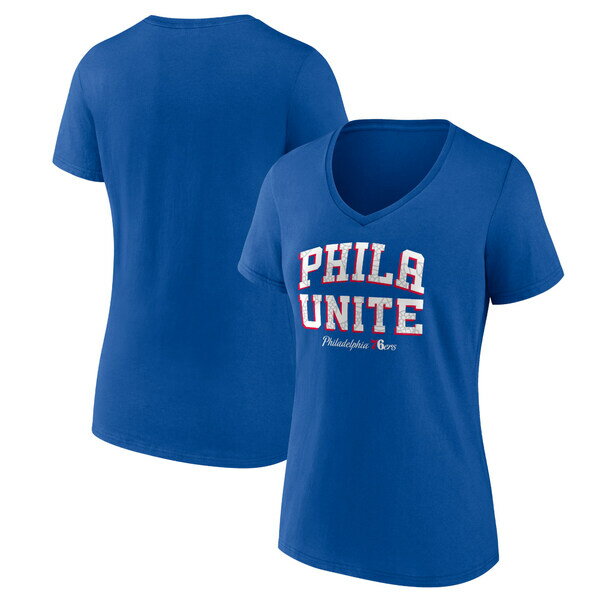 ファナティクス レディース Tシャツ トップス Philadelphia 76ers Fanatics Branded Women's Hometown Collection TShirt Royal