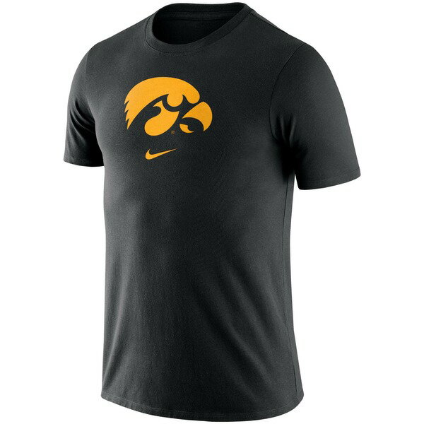 ナイキ メンズ Tシャツ トップス Iowa Hawkeyes Nike Essential Logo TShirt Black