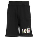 【送料無料】 ディースクエアード メンズ カジュアルパンツ ボトムス Shorts & Bermuda Shorts Black