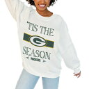 Q[fC fB[X p[J[EXEFbgVc AE^[ Green Bay Packers Gameday Couture Women's Take A Holiday Pullover Sweatshirt White