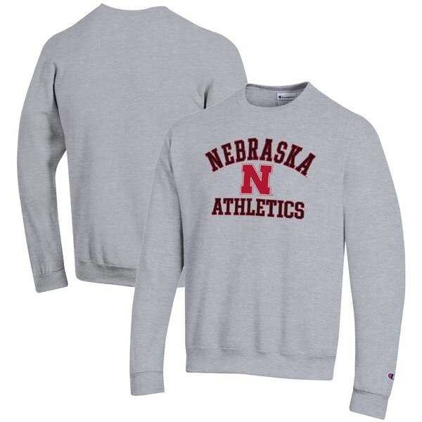 ԥ  ѡåȥ  Nebraska Huskers Champion Athletics Logo Pullover Sweatshirt Gray