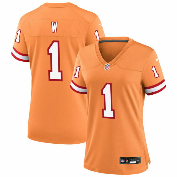 ʥ ǥ ˥ե ȥåץ Tampa Bay Buccaneers Nike Women's Custom Throwback Game Jersey Orange