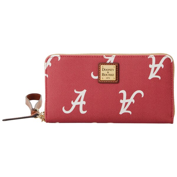 楽天astyドーネイアンドバーク レディース 財布 アクセサリー Alabama Crimson Tide Dooney & Bourke Sporty Monogram Large Zip Around Wristlet