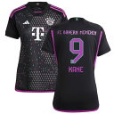 アディダス レディース ユニフォーム トップス Harry Kane Bayern Munich adidas Women's 2023/24 Away Replica Player Jersey Black