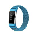 |bV ebN Y rv ANZT[ Unisex Fitbit Charge 2 Blue Stainless Steel Watch Replacement Band Blue