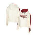 コロシアム レディース パーカー・スウェットシャツ アウター Women's Cream Indiana Hoosiers Perfect Date Cropped Pullover Hoodie Cream