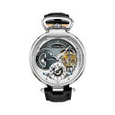 ■ブランド Stuhrling (スターリング)■商品名 Men's Automatic Dual Time Alloy Case Skeleton Dial Alligator Embossed Genuine Leather Strap...