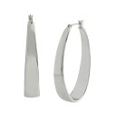 ロバート・リー・モーリス・ソーホー レディース ピアス＆イヤリング アクセサリー Oval Hoop Earrings Silver-Tone