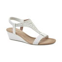 スタイルアンドコー レディース サンダル シューズ Women 039 s Step N Flex Vacanzaa Wedge Sandals, Created for Macy 039 s White Perforated