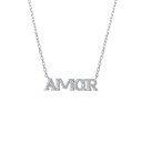 Wj xj[j fB[X lbNXE`[J[Ey_ggbv ANZT[ Gianni Berini 2-Pair Cubic Zirconia Amor Frontal Necklace (11/50 ct. t.w.) Set in Sterling Silver Sterling Silver