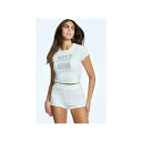 ジューシークチュール　ベビー服 ジューシークチュール レディース カットソー トップス Women's Keep Him Velour Baby Tee White