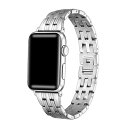 |bV ebN Y rv ANZT[ Men's Charlotte Stainless Steel Band for Apple Watch Size- 42mm, 44mm, 45mm, 49mm Silver