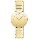 モバド モバド レディース 腕時計 アクセサリー Sapphire Women's Swiss Diamond (1/20 ct. t.w.) Gold-Tone PVD Bracelet Watch 28mm Gold