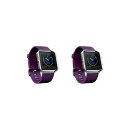 |bV ebN Y rv ANZT[ Unisex Fitbit Blaze Purple Silicone Watch Replacement Bands - Pack of 2 Purple