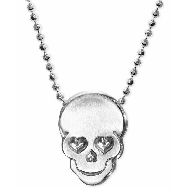 AbNX E[ fB[X lbNXE`[J[Ey_ggbv ANZT[ Love Skull Beaded Pendant Necklace in Sterling Silver Silver