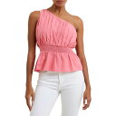 フレンチコネクション レディース カットソー トップス Women's Alania One-Shoulder Top Camellia Rose