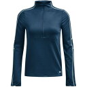 【送料無料】 アンダーアーマー レディース カットソー トップス Half Zip Top Womens PetrolBlue